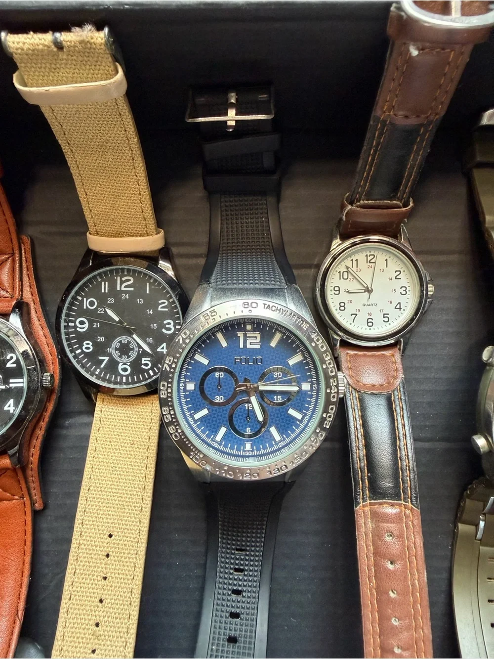 Men’s Watches Lot Of 8 (For Parts Or Repair)